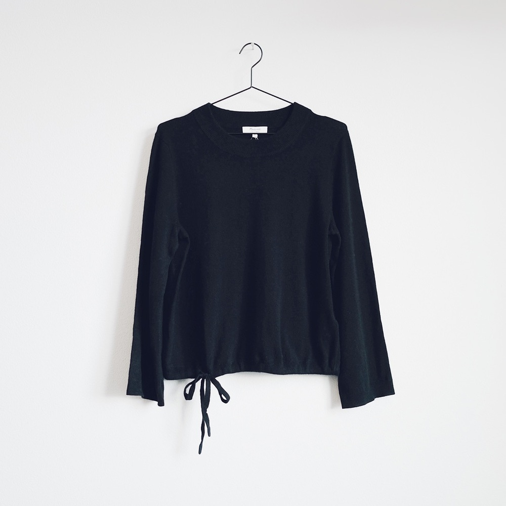 Madewell 100% Cashmere Flare-Sleeve Sweater